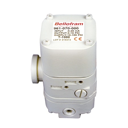 Bellofram Precision Controls Transducer, Electro-Pneumatic, Type I/P, 10-50mA, 3-27 psi, High Relief 961-138-000